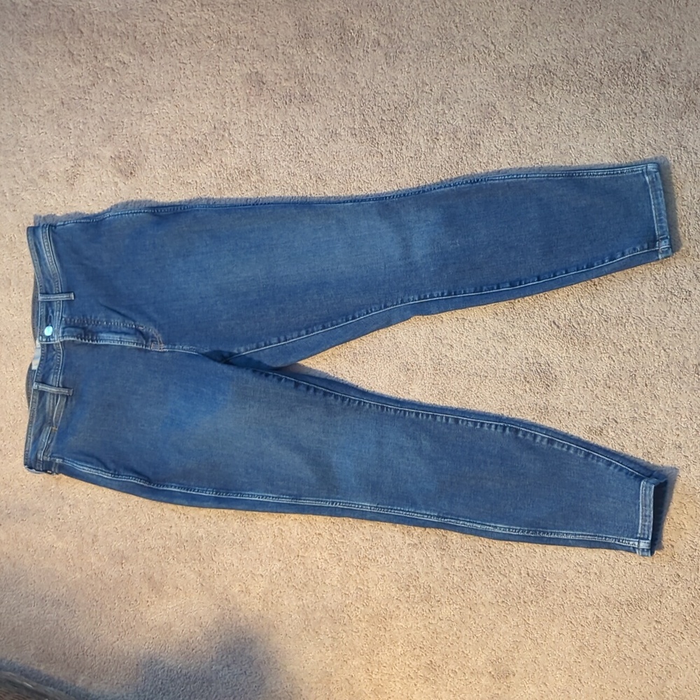 Everlane 33 Regular The Way High Skinny Jean Stretch Denim Blue Jeans